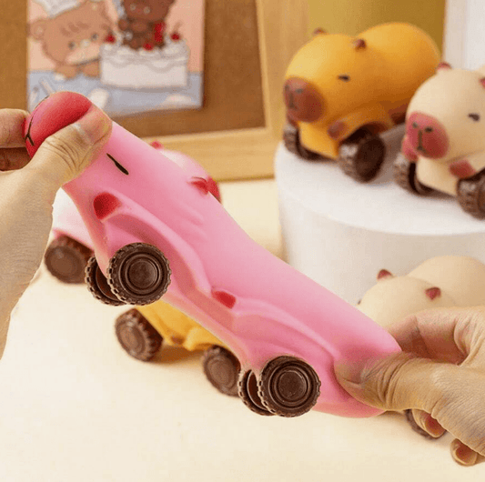 Stretchy Capybara Animal Wheeled Toy (Each)