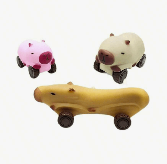 Stretchy Capybara Animal Wheeled Toy (Each)
