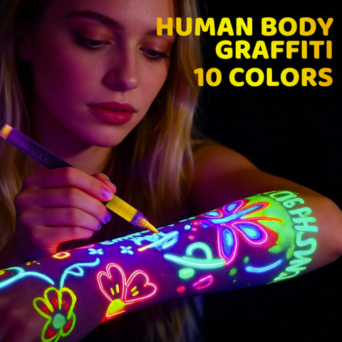 Glow In The Dark UV Light Pens (10 pcs)