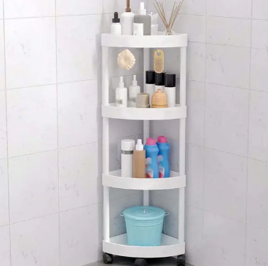 Corner Shelving Unit (4 tiers)(85x28x22cm)