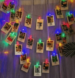 Pegs Battery Operated String Lights (20L)(3M)(Multi Colour)