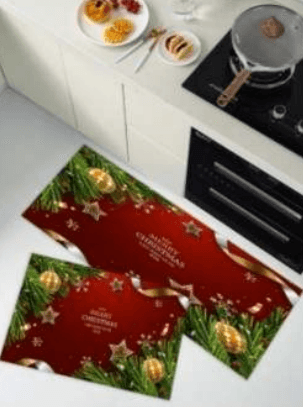 Kitchen Mat Set (3D)(2 pcs)(Christmas Message) - DMC Wholesale
