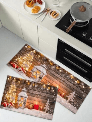 Kitchen Mat Set (3D)(2 pcs)(Christmas) - Alt View