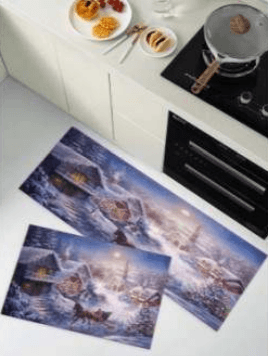 Kitchen Mat Set (3D)(2 pcs)(Christmas) - DMC Wholesale