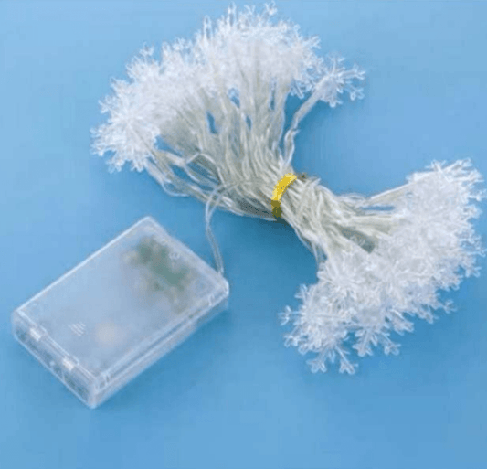 Battery Operated Snow Flake String Lights (20L)(3M)(Yellow) - DMC Wholesale