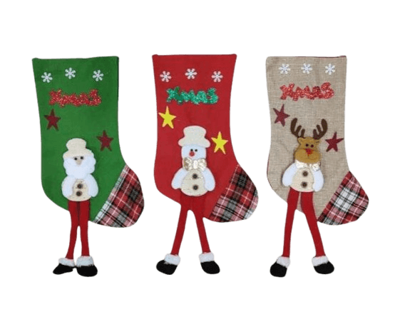 3D Christmas Stockings (12 pcs)