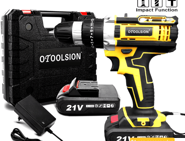 Torque Impact Cordless Screwdriver Drill (21V)