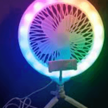 Broadcast Ring Light Fan With Tripod - DMC Wholesale