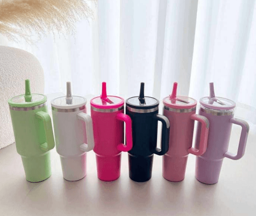 Stainless Steel Vacuum Insulated Tumbler with Lid and Straw (1200ml)