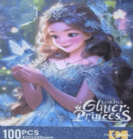 Designed Puzzle (100pcs)(Glitter Princess 2)(430x290mm)