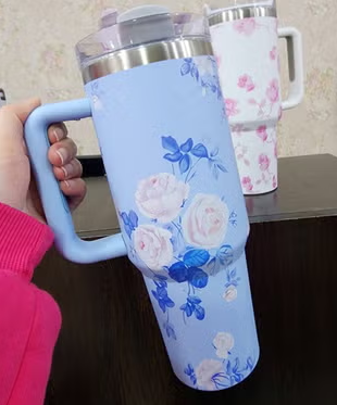 Floral Fun Vacuum Insulated Tumbler with Lid (1200ml)