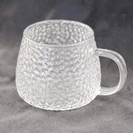Hammered Glass Cup (400ml)(Each)