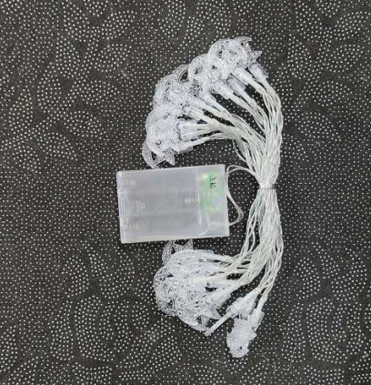 Star On Moon City Battery Operated String Lights (20L)(3M)(Yellow) - Alt View