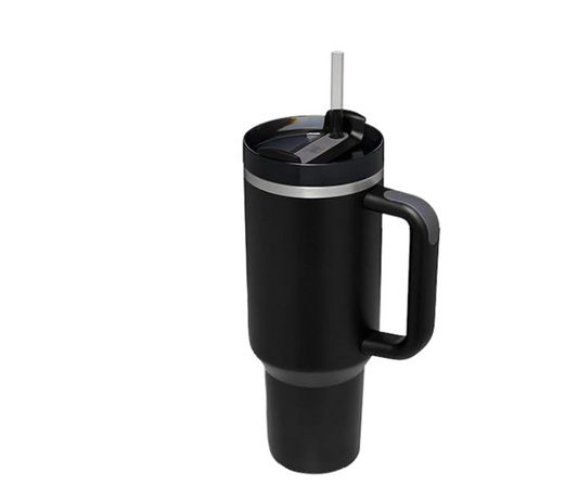 Stainless Steel Vacuum Insulated Tumbler with Lid and Straw (1200ml)