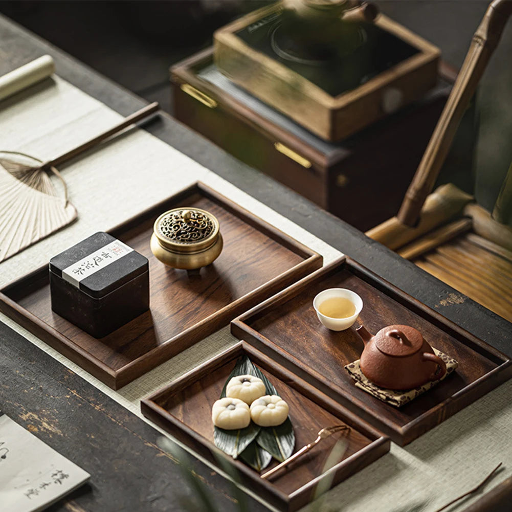 Dark Bamboo Nesting Tray Set (3 pcs)
