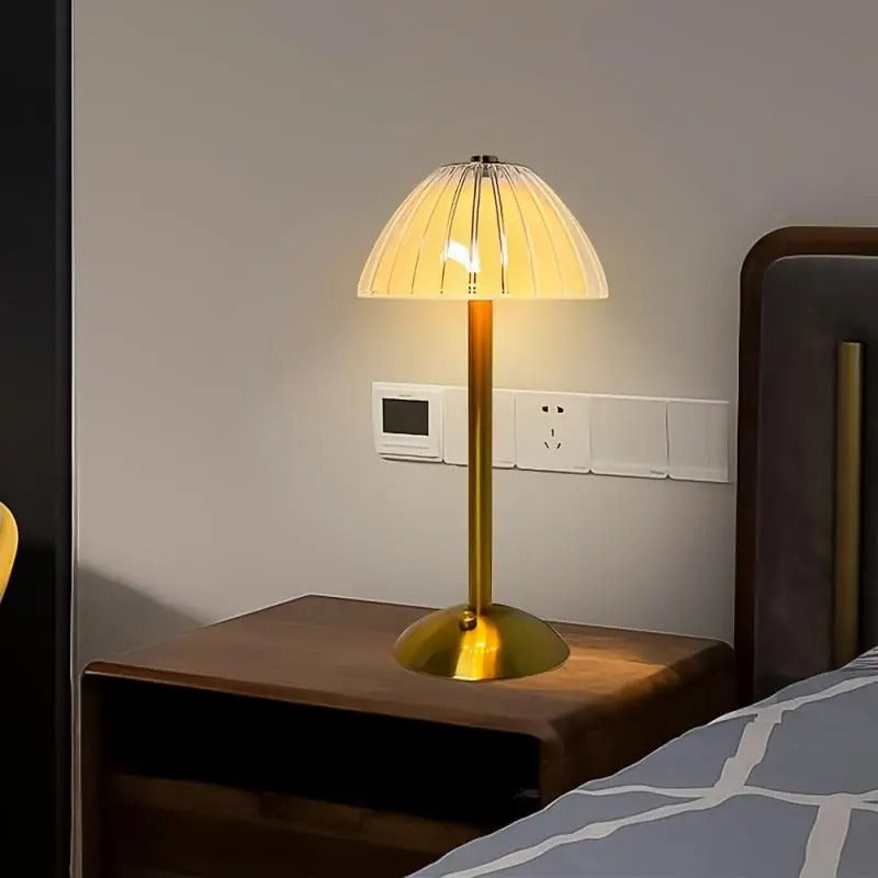 Rechargeable Vintage Metal Table Lamp (30cm x 15cm)