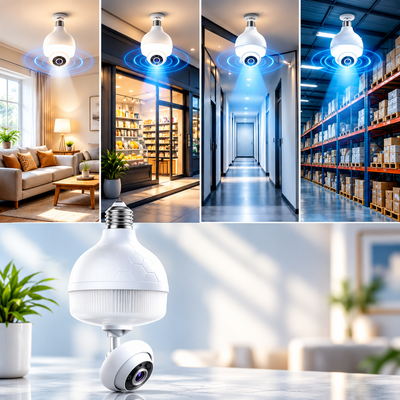 Wifi LED Security Camera Bulb (4K)