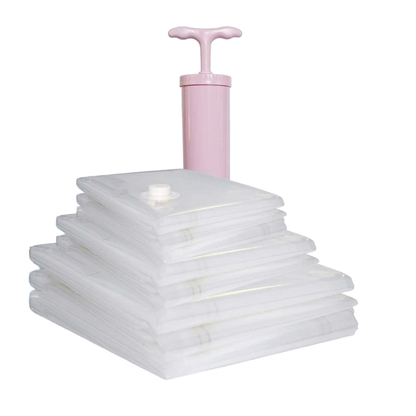 Vacuum Storage Bags With Hand Pump (10 pcs)