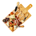 Wooden Trio Cheese Board Set