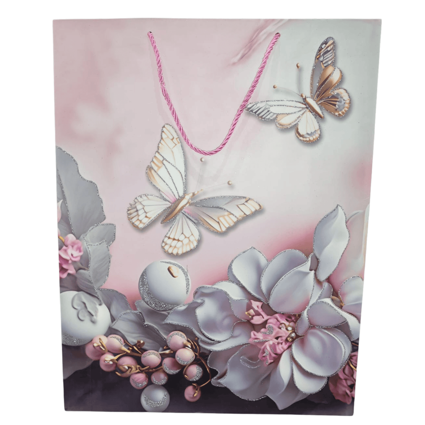 Glitter Butterfly Gift Bag (Large)