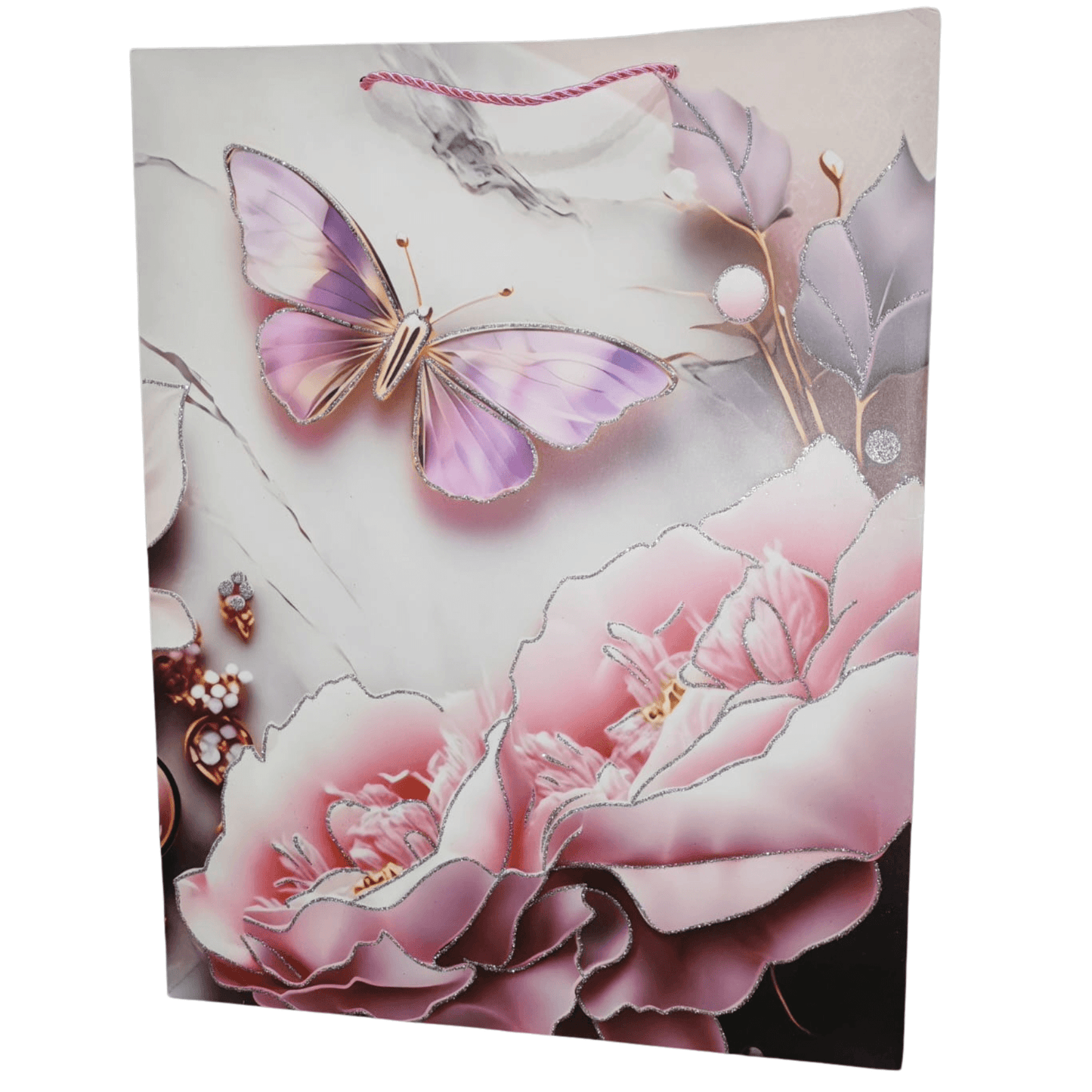 Glitter Butterfly Gift Bag (Large)