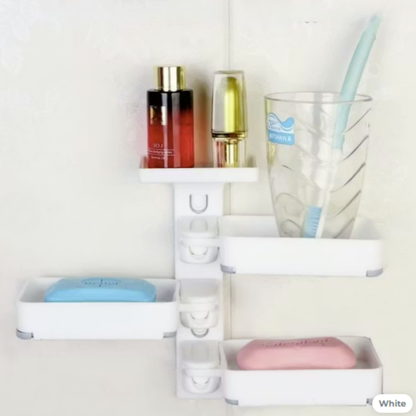 Wall-Mounted Rotating Soap Holder (3 Tier)
