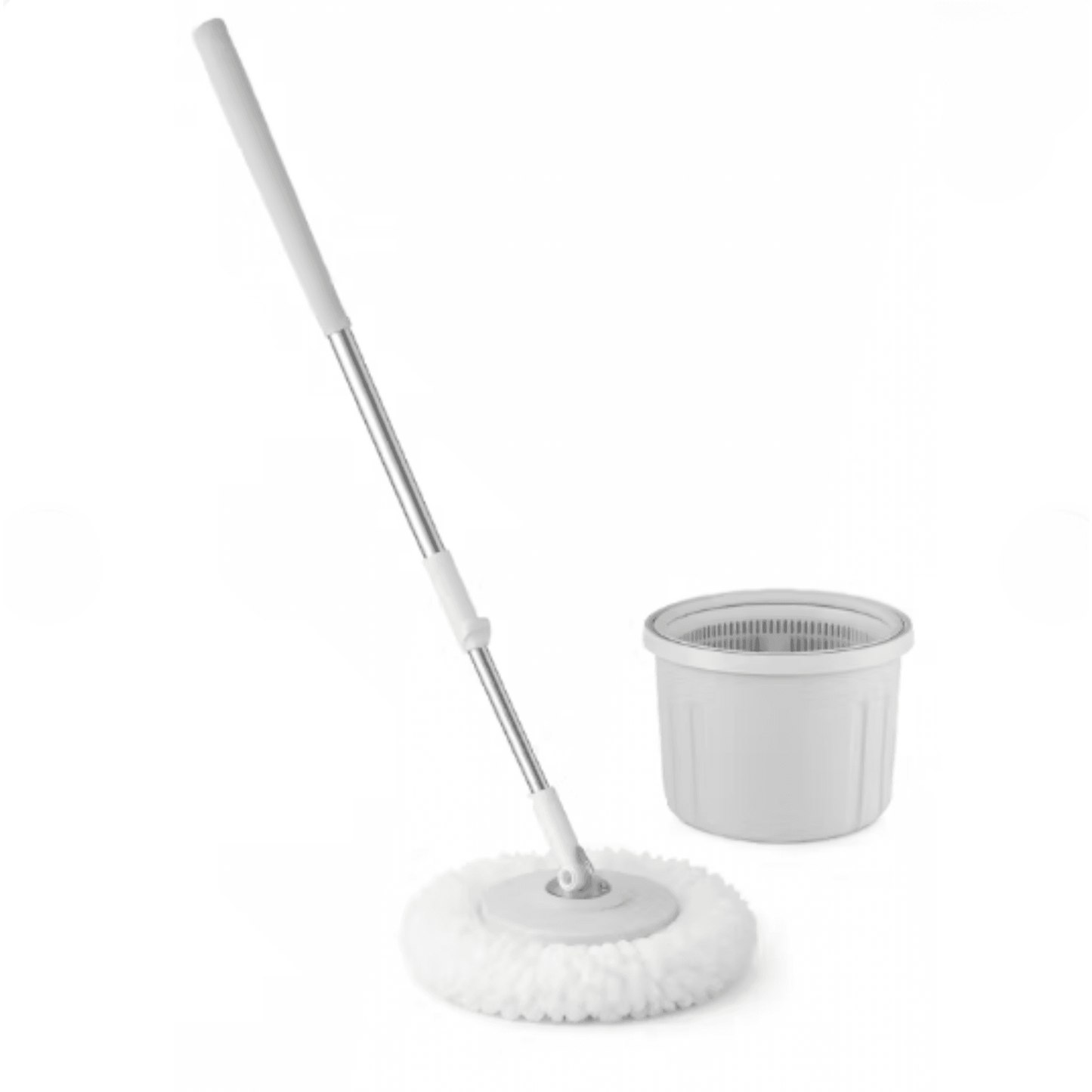Dual-Chamber Spin Mop and Bucket