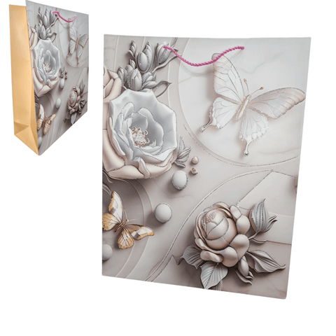 Ethereal Bloom Butterfly Keepsake Gift Bag (Shimmer Collection) - Alt View