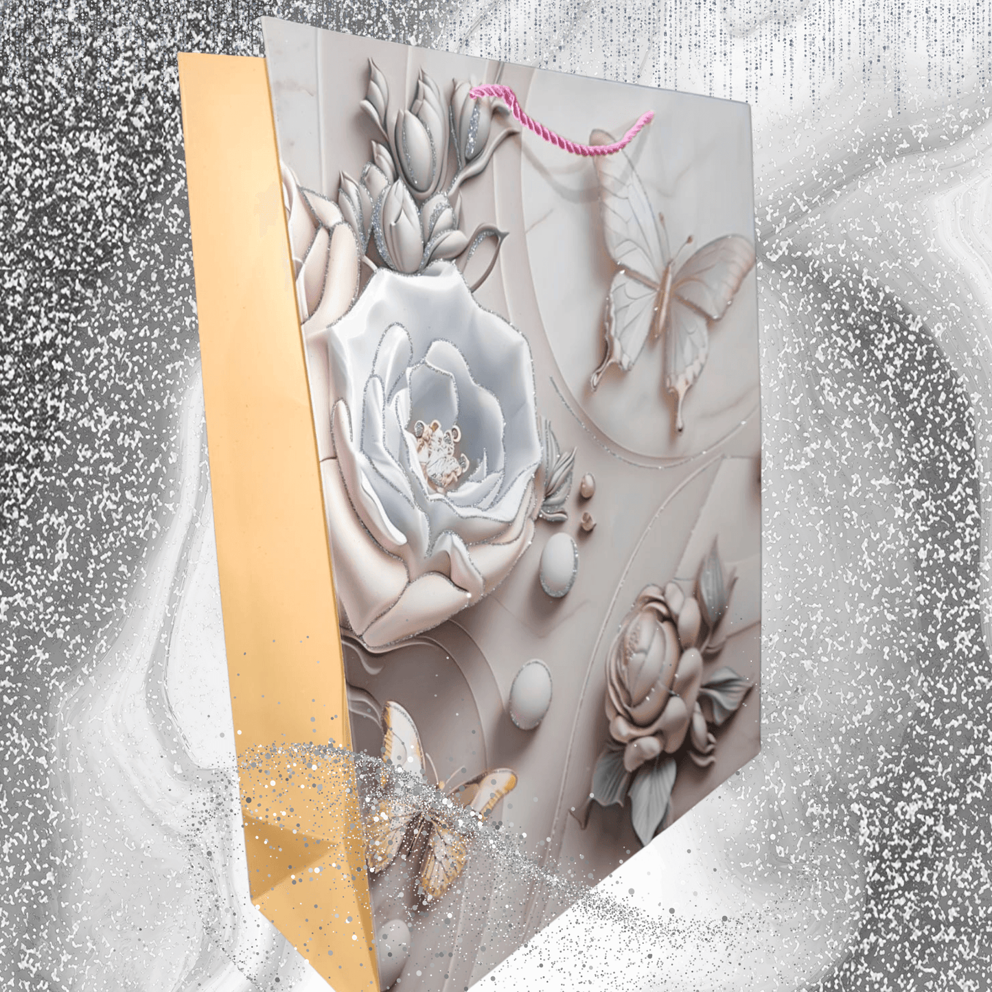 Glitter Butterfly Gift Bag (Large)