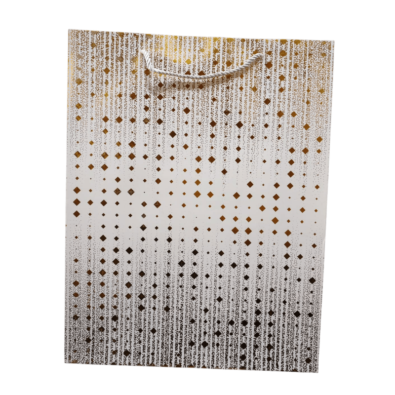 Radient White And Gold Gift Bag (Large)