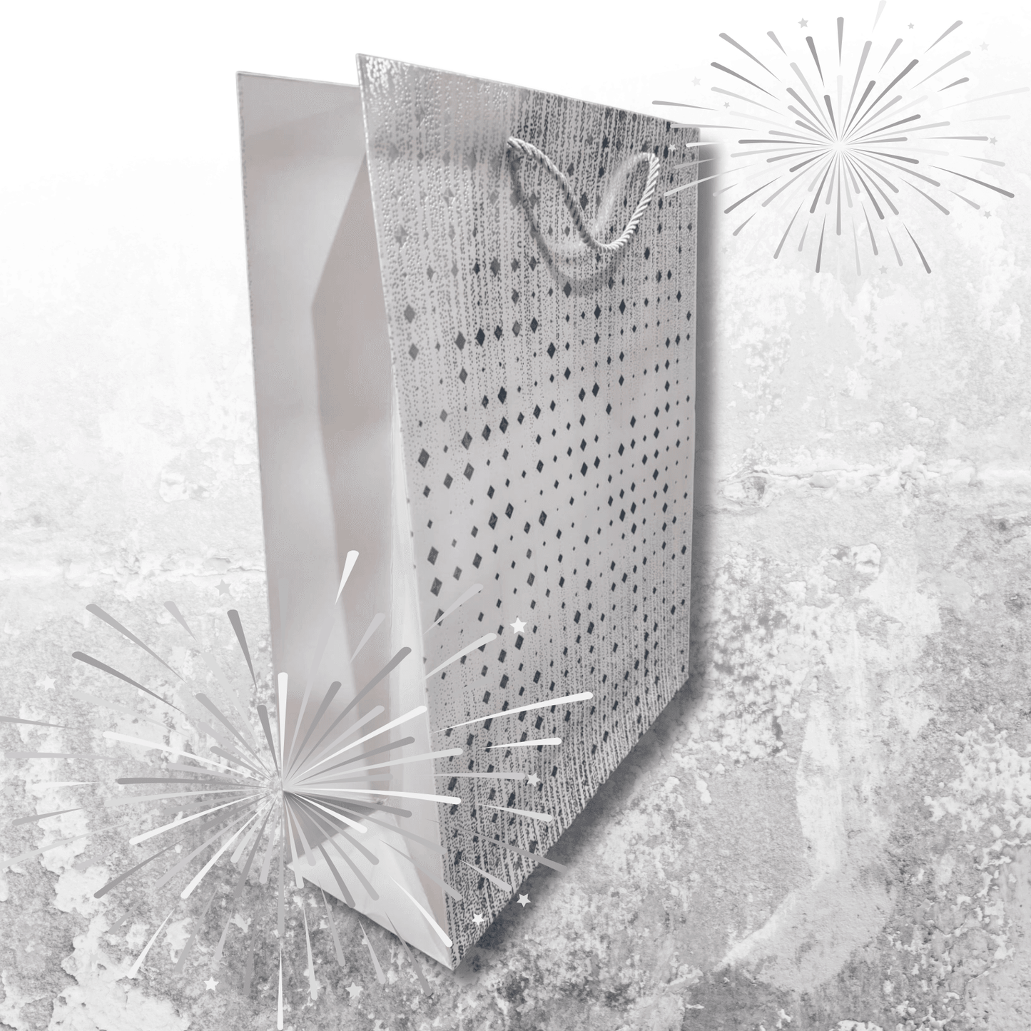 Unforgettable Grey Shimmer Gift Bag (Large)