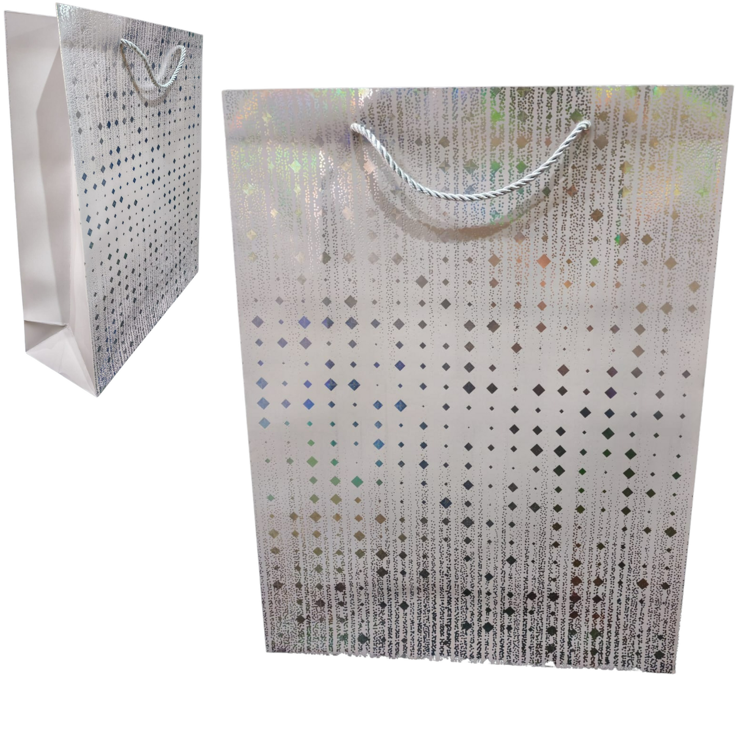 Unforgettable Grey Shimmer Gift Bag (Large)