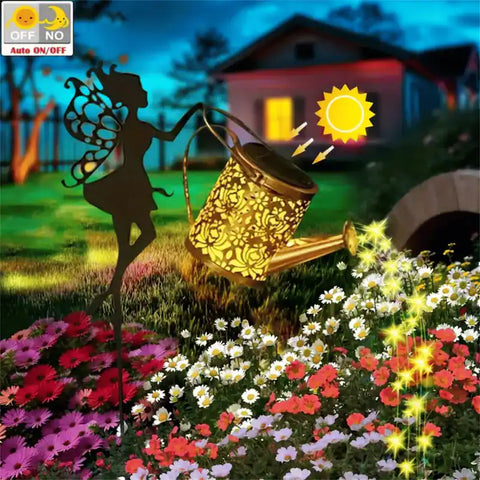 Fairy Solar Watering Can Light - Alt View