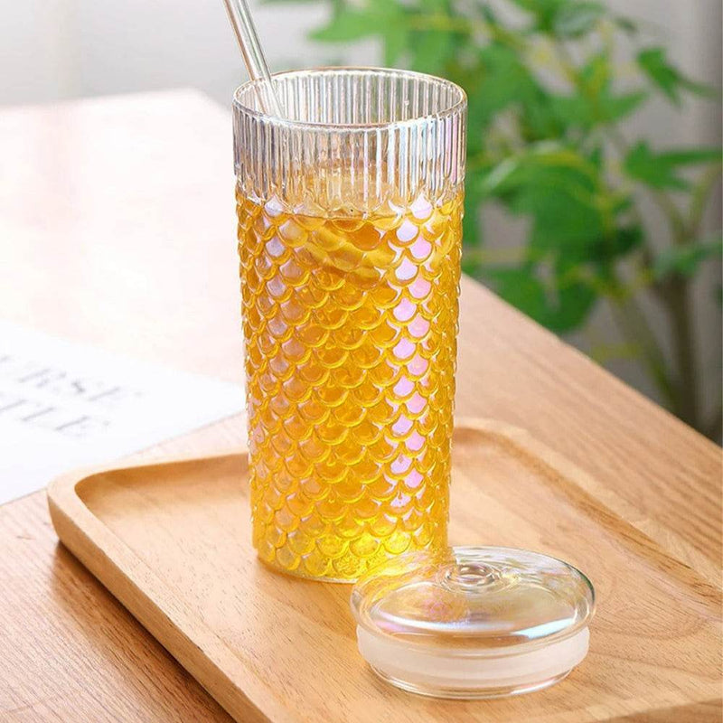 Clear Wavy Glass Tumbler (600ml)(Each)