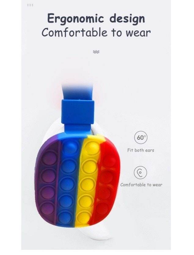 Bluetooth Pop It Headphones (Pink)