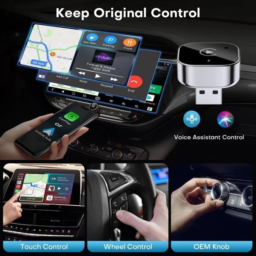 Wireless CarPlay Adapter 2in1