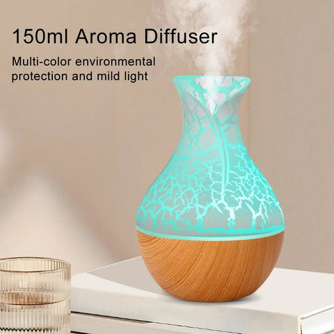 Colorful LED Night Light USB Aromatherapy Humidifier - Alt View