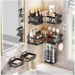 Stainless Steel Partitioned Shower Rack (5 pcs)