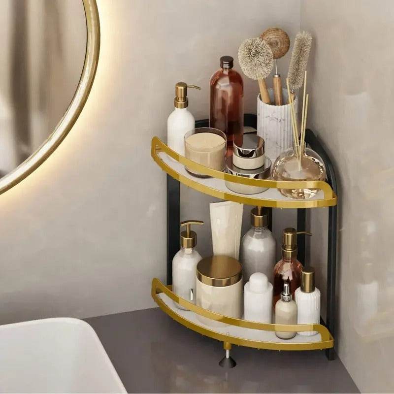 Wrought Iron Corner Kitchen or Bathroom Shelf (Each)