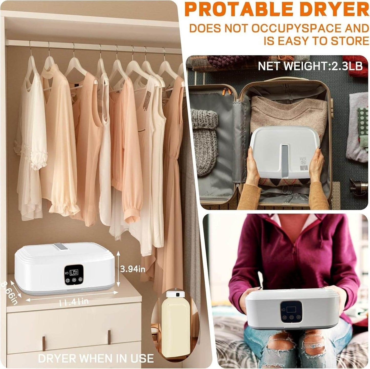 Portable Electric Clothes Dryer