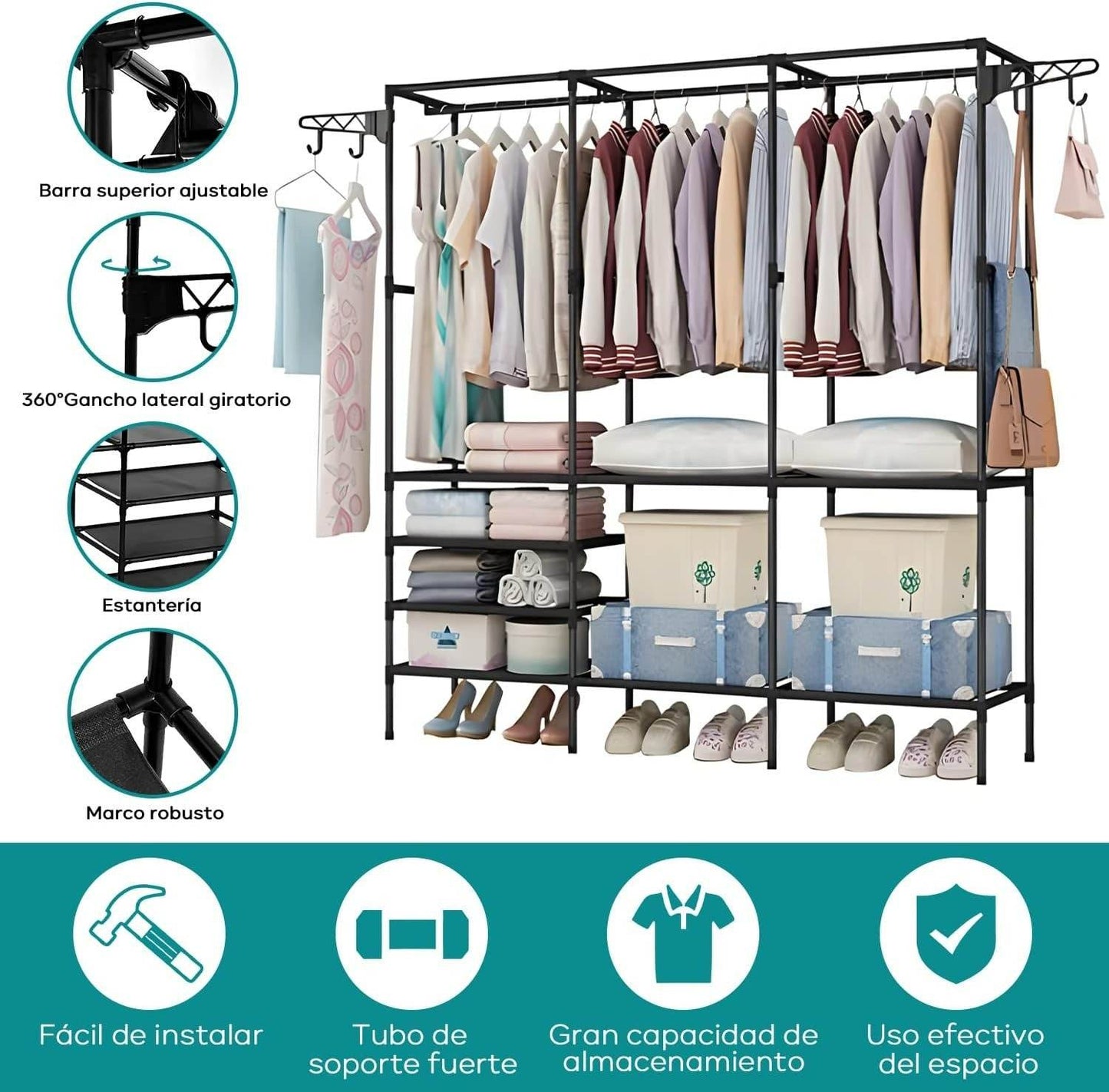 Super Spacious Standing Coat Rack (Each)