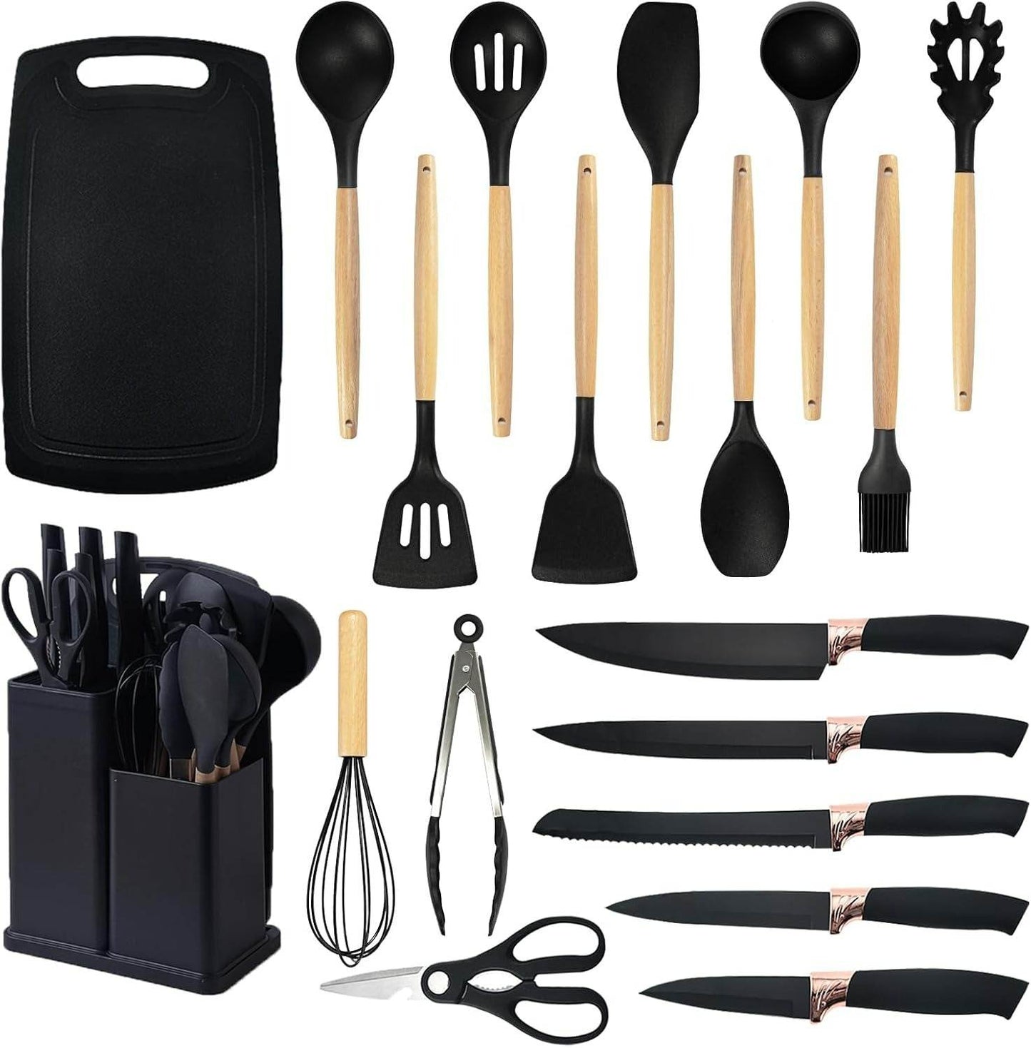 Ultimate Cooking Knife and Mini Utensil Set (19 pcs)