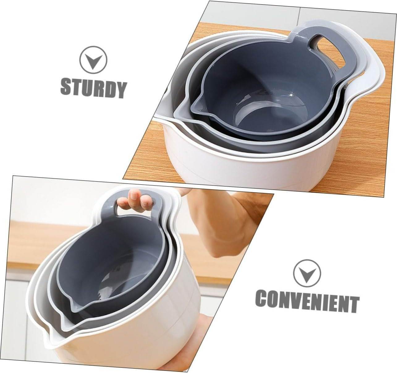 Kitchen Salad Mixing Bowls (4 pcs)