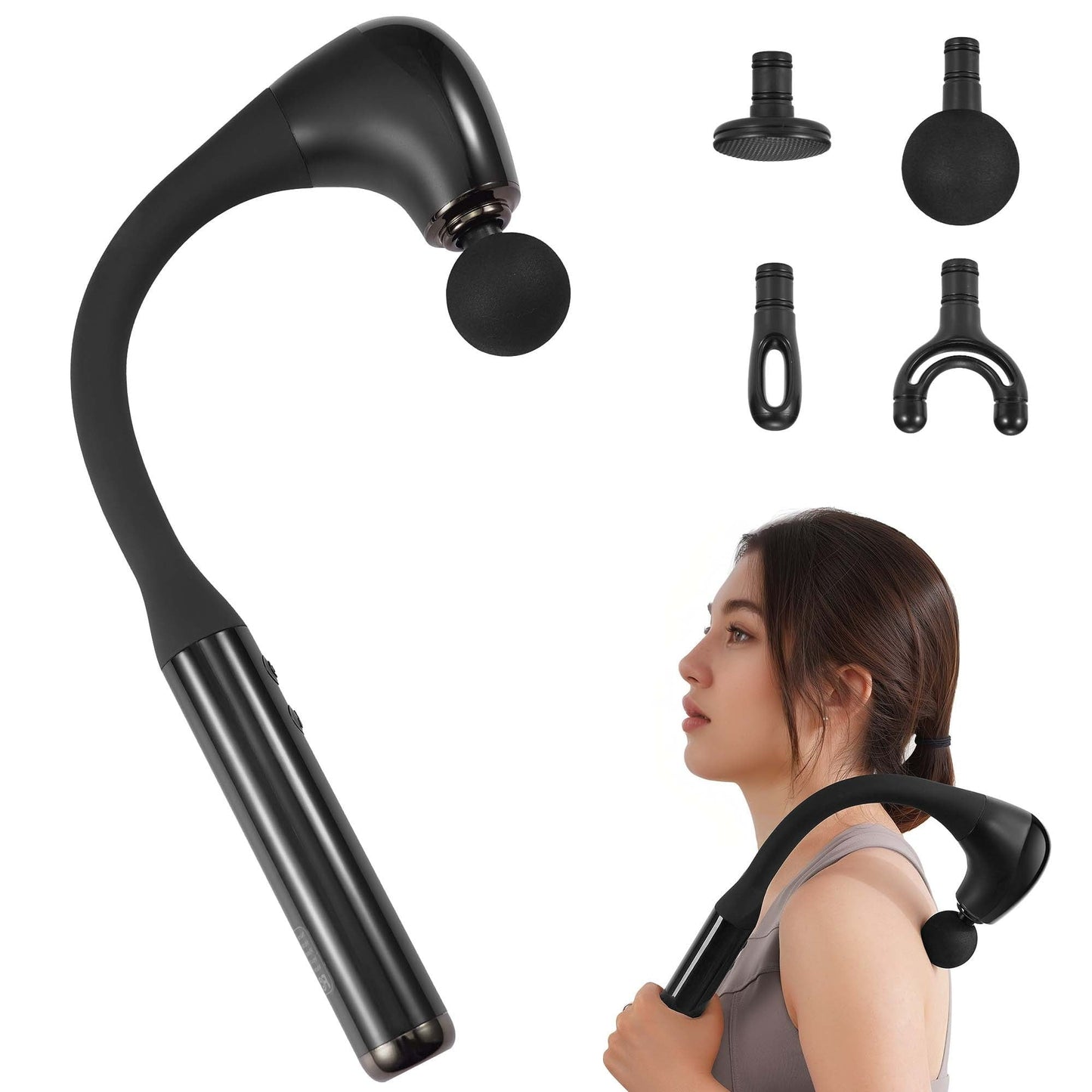 Deep Tissue Massage Gun With Upgraded Extension Handle