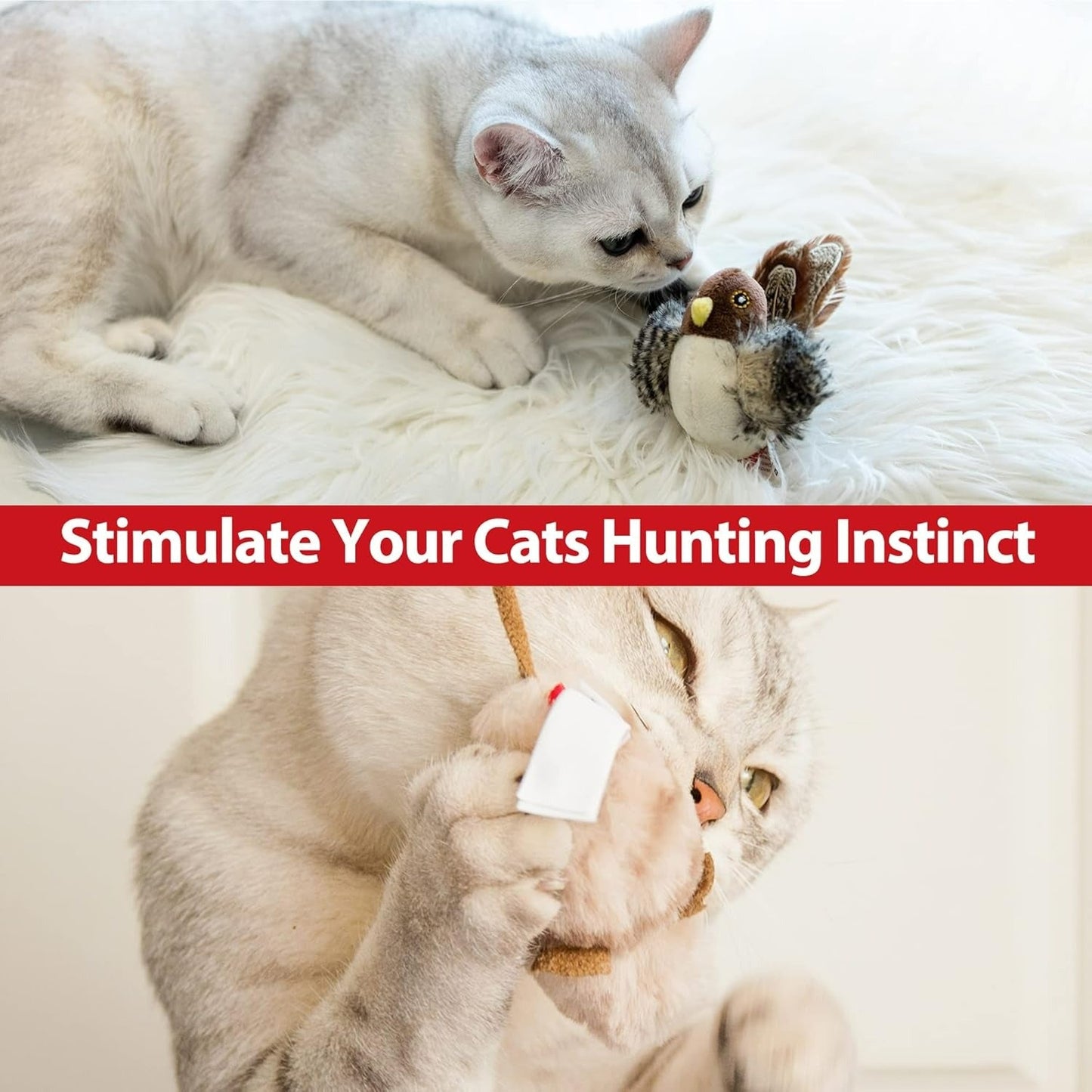 Interactive Electronic Bird Toy For Cats
