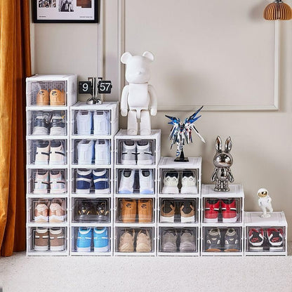 Grid Space Shoe Storage Box (4 Tier)