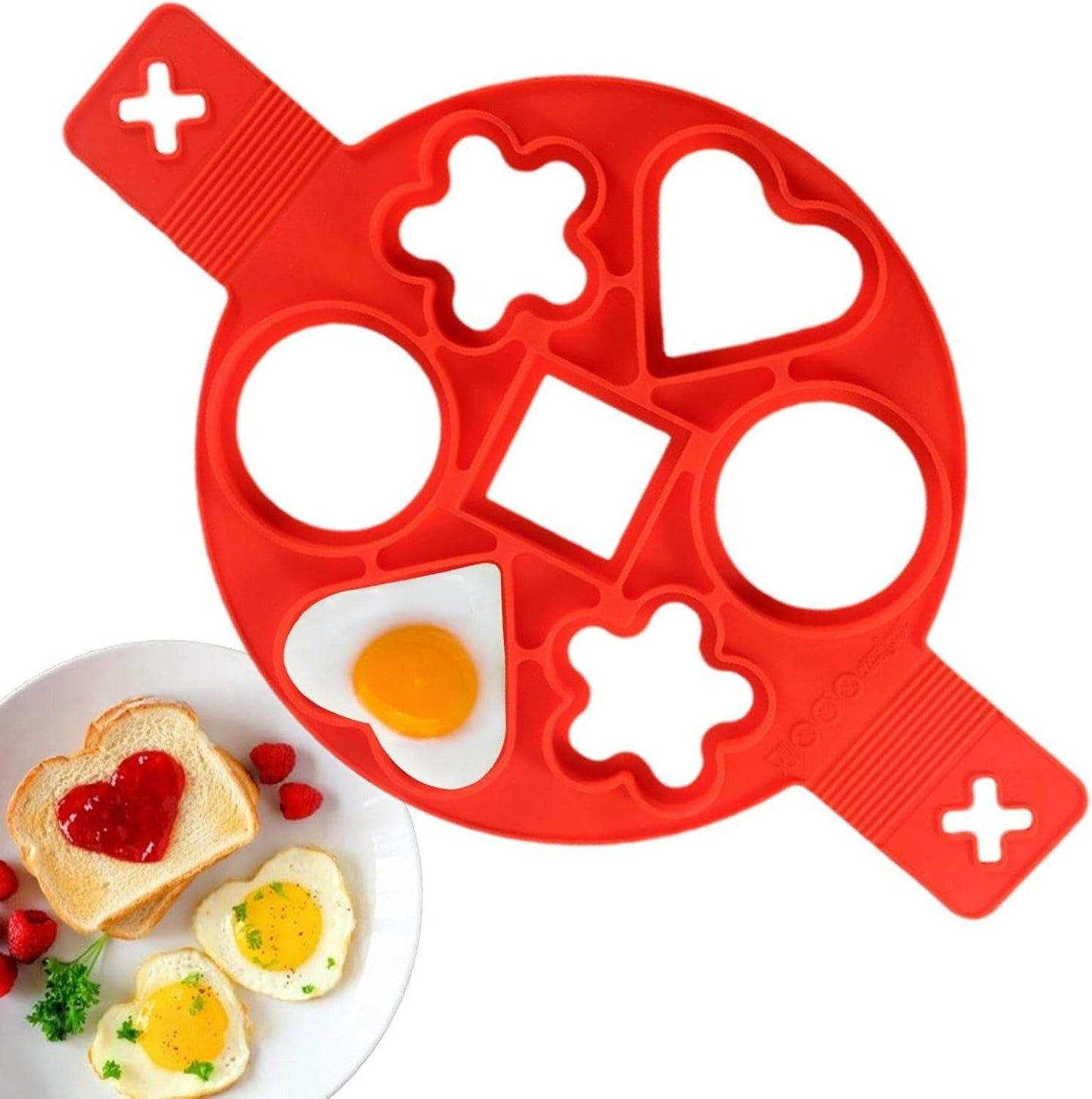 Silicone Flapjack And Egg Mold (Shapes)