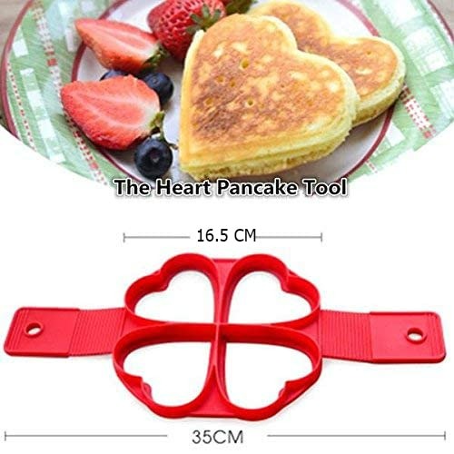 Silicone Flapjack And Egg Mold (Heart)