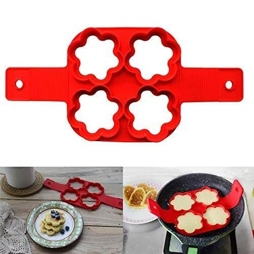 Silicone Flapjack And Egg Mold (Flower)