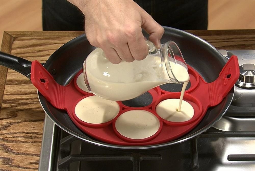 Silicone Flapjack And Egg Mold (Round)
